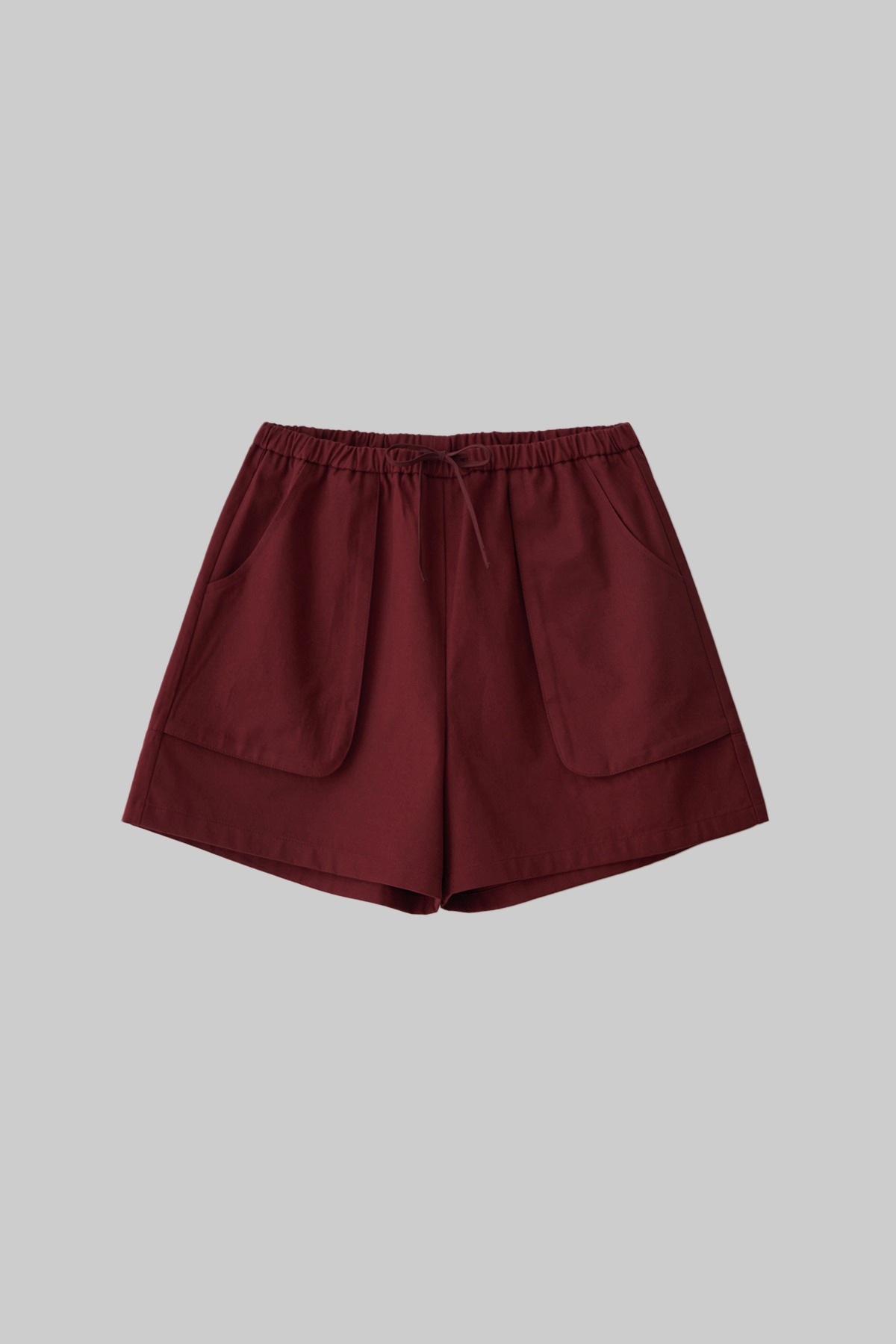 Pocket line half pants(deep red)